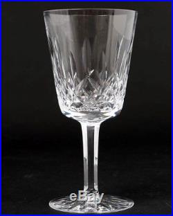 Set of 10 Vintage Signed Waterford Cut Crystal Lismore Water Goblets 6-7/8 Tall
