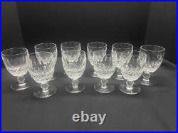 Set of 10 Waterford Colleen Claret Short Stemmed WATER Glasses 5-1/4 Tall