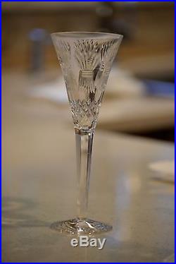 Set of 10 Waterford Crystal Champagne Flutes Glasses Millennium Universal Wishes