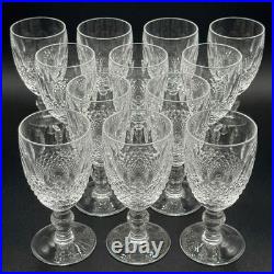 Set of 10 Waterford Crystal Colleen Claret Wine Glasses 4.75 Elegant Luxury