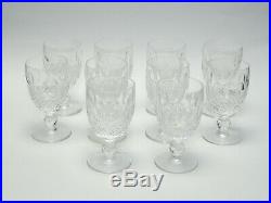 Set of 10 pcs Claret Wine Colleen Short Stem (Cut) by Waterford Crystal 4.75 H