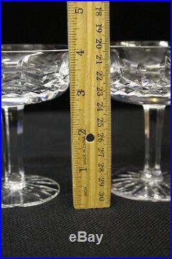 Set of 11 WATERFORD Crystal LISMORE Cut Champagne/Tall Sherbet Glasses, Ireland