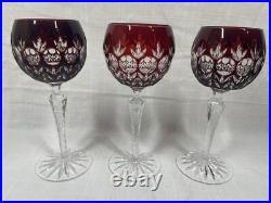 Set of 12 AJKA Godinger Dynasty 8 Multicolor Cut-to-Clear Crystal Wine Goblets Set of 12 AJKA Godinger Dynasty 8 Multicolor Cut-to-Clear Crystal Wine Goblets