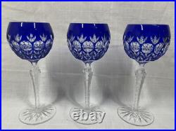 Set of 12 AJKA Godinger Dynasty 8 Multicolor Cut-to-Clear Crystal Wine Goblets Set of 12 AJKA Godinger Dynasty 8 Multicolor Cut-to-Clear Crystal Wine Goblets