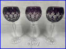 Set of 12 AJKA Godinger Dynasty 8 Multicolor Cut-to-Clear Crystal Wine Goblets Set of 12 AJKA Godinger Dynasty 8 Multicolor Cut-to-Clear Crystal Wine Goblets