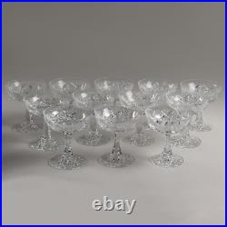 Set of 12 American Brilliant Cut Champagne/Sherbet Coupes Stunning