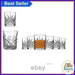 Set of 12 Double Old Fashioned Glasses Crystal Heavy Weight Clear Wedding Gift