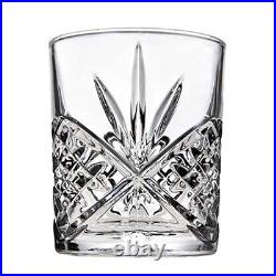 Set of 12 Double Old Fashioned Glasses Crystal Heavy Weight Clear Wedding Gift