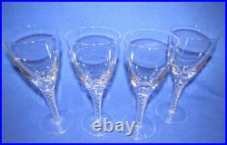 Set of 12 Stuart Crystal Glass Air Twist Stem Ariel Wine Goblets 6 1/2