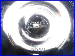 Set of 12 Stuart Crystal Glass Air Twist Stem Ariel Wine Goblets 6 1/2