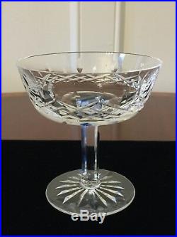 Set of 12 True Vintage WATERFORD CRYSTAL Lismore Champagne Wine Sherbet Glasses