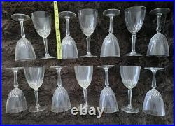 Set of 14 Fostoria June Clear Water Goblets 7 Elegant Crystal Glasses