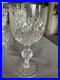 Set of 15 Vintage Lead Crystal Wine Goblets Diamond Cut Starburst Base
