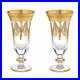 Set of 2 Interglass Italy Crystal Glasses Clear Italian Champagne Flutes