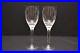 Set of 2 LALIQUE CRYSTAL ANGEL Frosted Crystal Champagne Flutes Signed Glasses