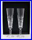 Set of 2 Tiffany & Co’Sybil’ Pattern Cut Crystal Champagne Flute Glasses in Box