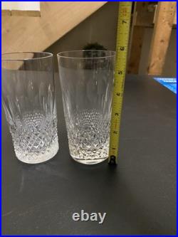 Set of 2 Vintage Waterford COLLEEN 5 5/8 Highball Glass Tumblers 12 OZ Set of 2 Vintage Waterford COLLEEN 5 5/8 Highball Glass Tumblers 12 OZ