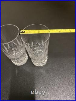 Set of 2 Vintage Waterford COLLEEN 5 5/8 Highball Glass Tumblers 12 OZ Set of 2 Vintage Waterford COLLEEN 5 5/8 Highball Glass Tumblers 12 OZ