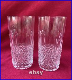 Set of 2 Waterford Crystal COLLEEN 5 5/8 Highball Glass Tumblers 12 oz