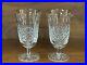 Set of 2 Waterford Crystal GOLDEN CASTLEMAINE Gold Rim Stemmed Iced Tea Glasses