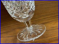 Set of 2 Waterford Crystal GOLDEN CASTLEMAINE Gold Rim Stemmed Iced Tea Glasses