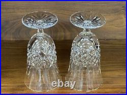 Set of 2 Waterford Crystal GOLDEN CASTLEMAINE Gold Rim Stemmed Iced Tea Glasses