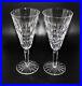 Set of 2 Waterford Crystal Glenmore 7.25 Multisided Stemmed Champagne Flutes
