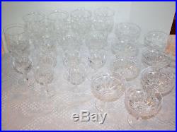 Set of 22 Herend Crystal glasses Wine Water Dessert Juice