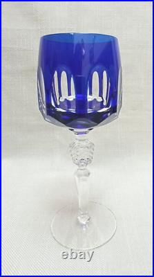Set of 3 Nachtmann Antika wine glasses in different colors overlay crystal Set of 3 Nachtmann Antika wine glasses in different colors overlay crystal