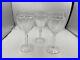 Set of 3 Ralph Lauren Crystal HERRINGBONE Goblets Glasses 8 3/4