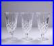 Set of 3 Waterford ARAGLIN Stemmed Iced Tea Glasses 6 1/2 Gothic Mark Excellent