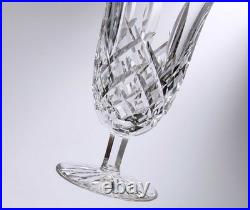 Set of 3 Waterford ARAGLIN Stemmed Iced Tea Glasses 6 1/2 Gothic Mark Excellent