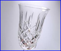 Set of 3 Waterford ARAGLIN Stemmed Iced Tea Glasses 6 1/2 Gothic Mark Excellent