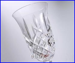 Set of 3 Waterford ARAGLIN Stemmed Iced Tea Glasses 6 1/2 Gothic Mark Excellent