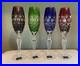 Set of 4 Florderis by Ajka / Dynasty by GodingerCut to ClearCHAMPAGNE Glasses