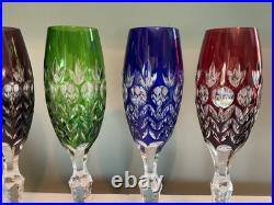 Set of 4 Florderis by Ajka / Dynasty by GodingerCut to ClearCHAMPAGNE Glasses
