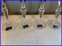 Set of 4 Florderis by Ajka / Dynasty by GodingerCut to ClearCHAMPAGNE Glasses