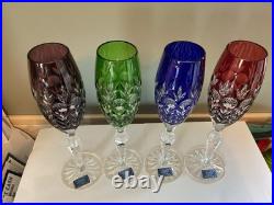 Set of 4 Florderis by Ajka / Dynasty by GodingerCut to ClearCHAMPAGNE Glasses