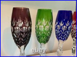 Set of 4 Florderis by Ajka / Dynasty by GodingerCut to ClearCHAMPAGNE Glasses