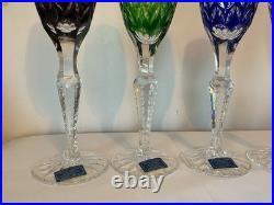 Set of 4 Florderis by Ajka / Dynasty by GodingerCut to ClearCHAMPAGNE Glasses