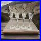 Set of (4) Mikasa Lead Crystal Arctic Lights Fluted Champagne Glasses 10 3/4 H