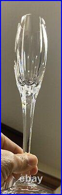 Set of (4) Mikasa Lead Crystal Arctic Lights Fluted Champagne Glasses 10 3/4 H