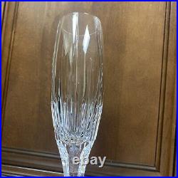 Set of (4) Mikasa Lead Crystal Arctic Lights Fluted Champagne Glasses 10 3/4 H