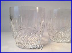 Set of 4 Mint Waterford Crystal Colleen Old Fashioned Short Stem Glasses, 3.5