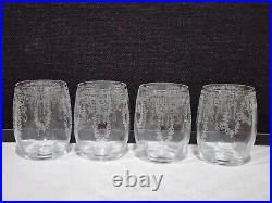 Set of 4- RARE -Cambridge Glass VALENCIA 13 ounce Tumblers