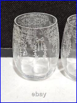 Set of 4- RARE -Cambridge Glass VALENCIA 13 ounce Tumblers