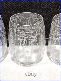 Set of 4- RARE -Cambridge Glass VALENCIA 13 ounce Tumblers