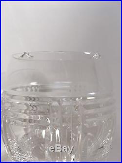 Set of 4 Ralph Lauren Crystal Glen Plaid Wine Glasses 8 1/4