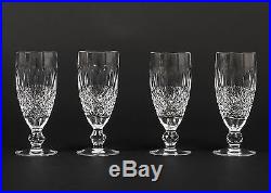 Set of 4 Signed Waterford Crystal Colleen Short Stem Fluted Champagne Glasses 6