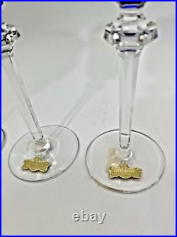 Set of 4 Studio Crafted NACHTMANN ROMER Crystal Multicolor Wine Glasses